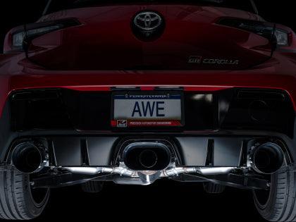 AWE Tuning 2023+ Toyota GR Corolla Touring Edition Exhaust - Diamond Black Tips - Coastal Auto Performance