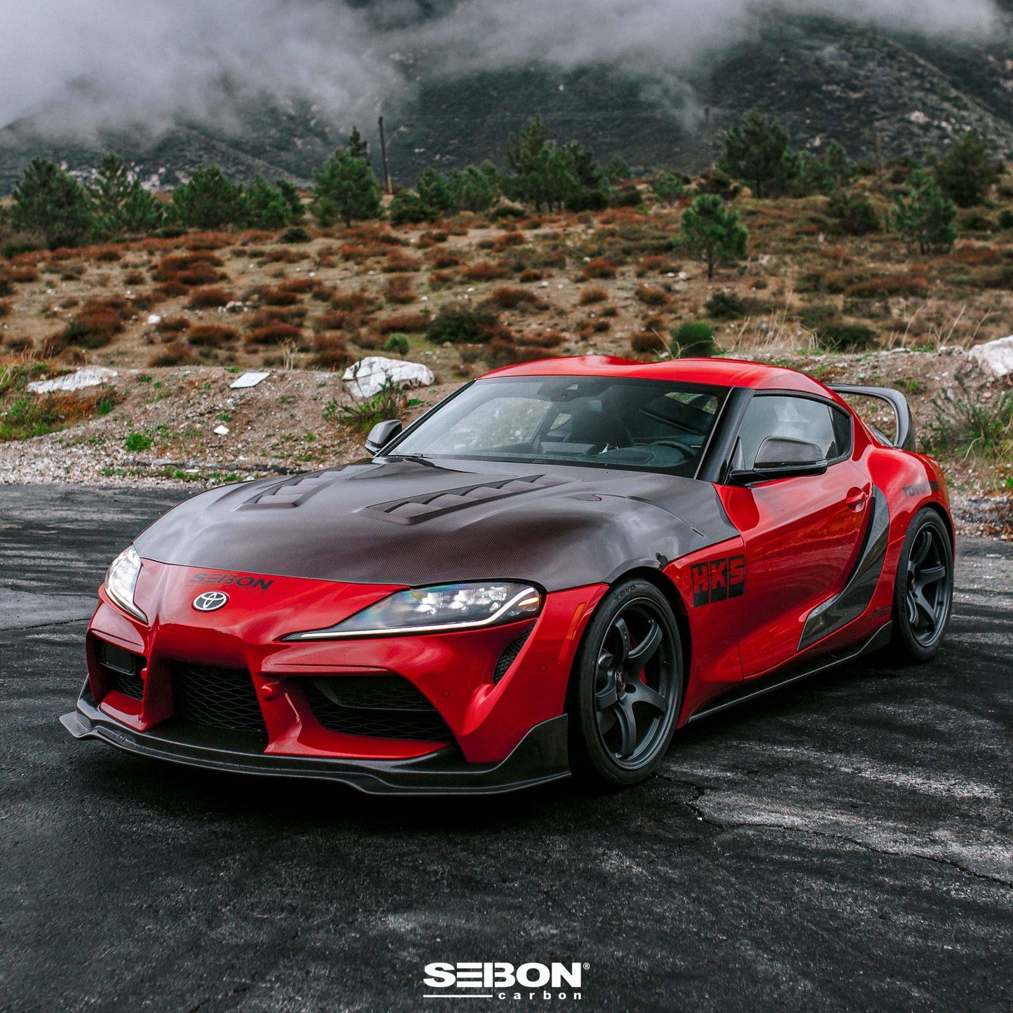 MB-style carbon fiber front lip for 2020-2024 Toyota GR Supra - Coastal Auto Performance