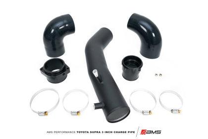 AMS Performance 2020+ Toyota Supra A90 Aluminum 3in Charge Pipe Kit - Coastal Auto Performance