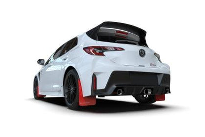 Rally Armor 23-25 Toyota GR Corolla Red UR Mud Flap w/White Logo - Coastal Auto Performance