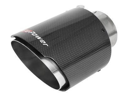 aFe POWER Takeda 2021 Toyota Supra 2.0L (t) 2.5in-3in 304 SS CB Exhaust w/ Carbon Tips - Coastal Auto Performance