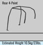 Cusco D1 Chromoly 2-Pssgr 4-PT Roll Cage 92-96 Toyota Chaser (JZX90) - Non-Sunroof Model Only - Coastal Auto Performance