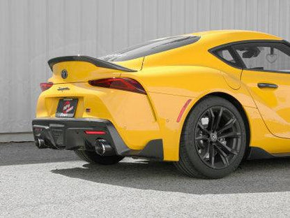 aFe POWER Takeda 2021 Toyota Supra 2.0L (t) 2.5in-3in 304 SS CB Exhaust w/ Carbon Tips - Coastal Auto Performance