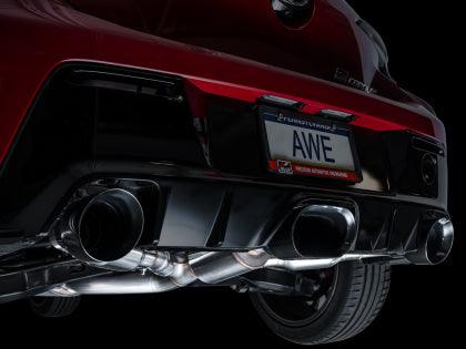 AWE Tuning 2023+ Toyota GR Corolla Track Edition Exhaust - Diamond Black Tips - Coastal Auto Performance