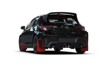 Rally Armor 23-25 Toyota GR Corolla Red UR Mud Flap w/Black Logo - Coastal Auto Performance
