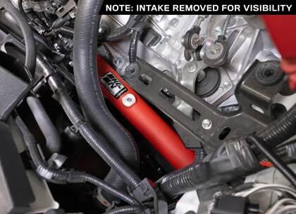 K&N 23-24 Toyota GR Corolla L3 1.6L Charge Pipe Kit - Wrinkle Red - Coastal Auto Performance