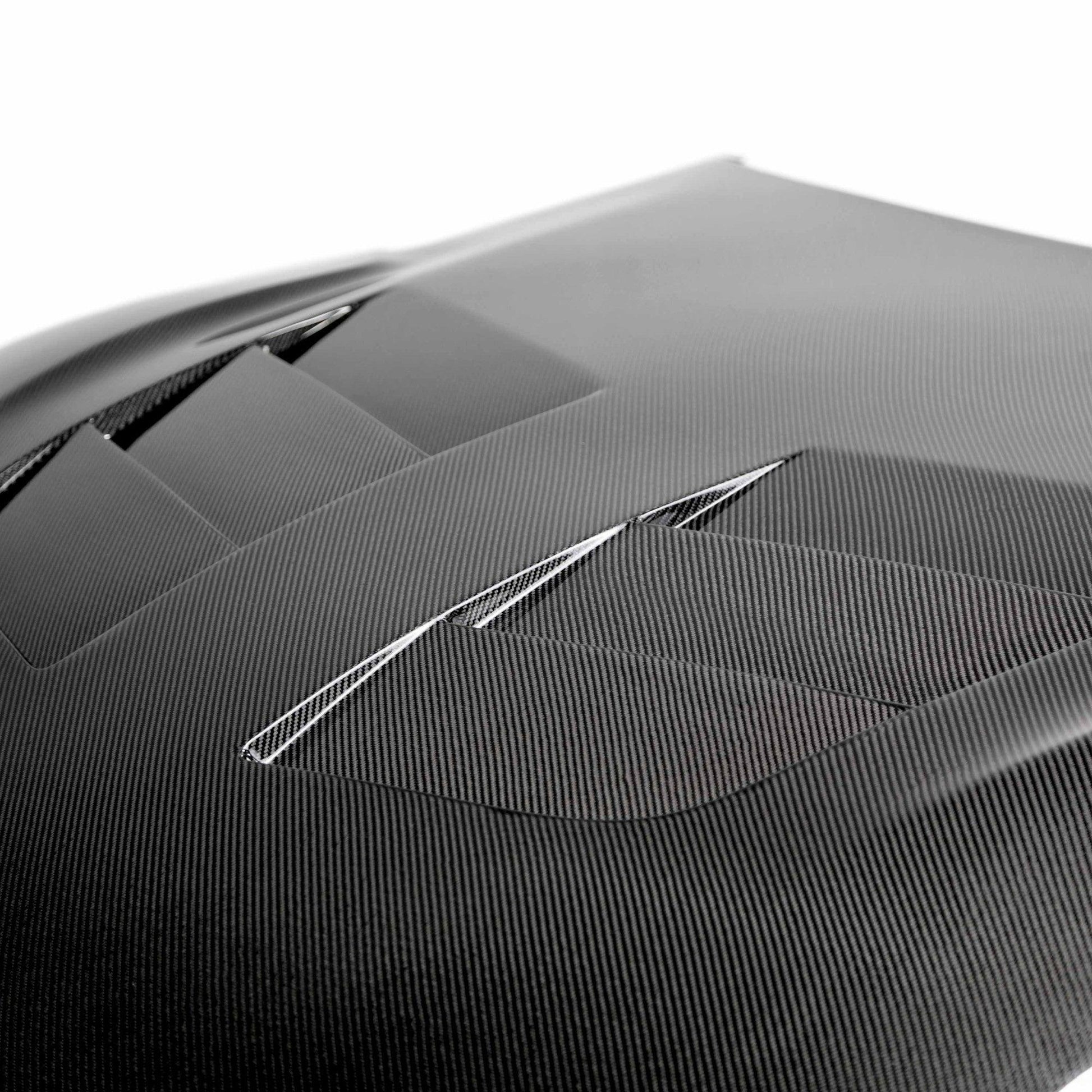 TSII-style double sided carbon fiber hood for 2020-2024 Toyota GR Supra - Coastal Auto Performance