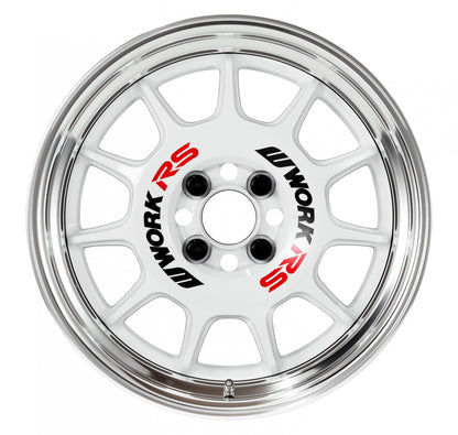 WORK EMOTION RS11 WHITE: 17×9.0 +45 Rdisk 5-114.3 - Coastal Auto Performance