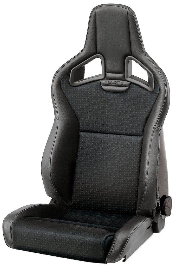 RECARO CROSS SPORTSTER CS W/HEAT SEAT: LEATHER BLACK/CARBON (L) - Coastal Auto Performance