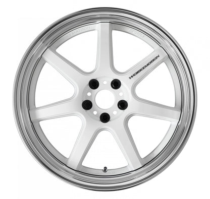 WORK EMOTION T7R 2P WHITE: 19×10.5 +3 Adisk 5-114.3 - Coastal Auto Performance