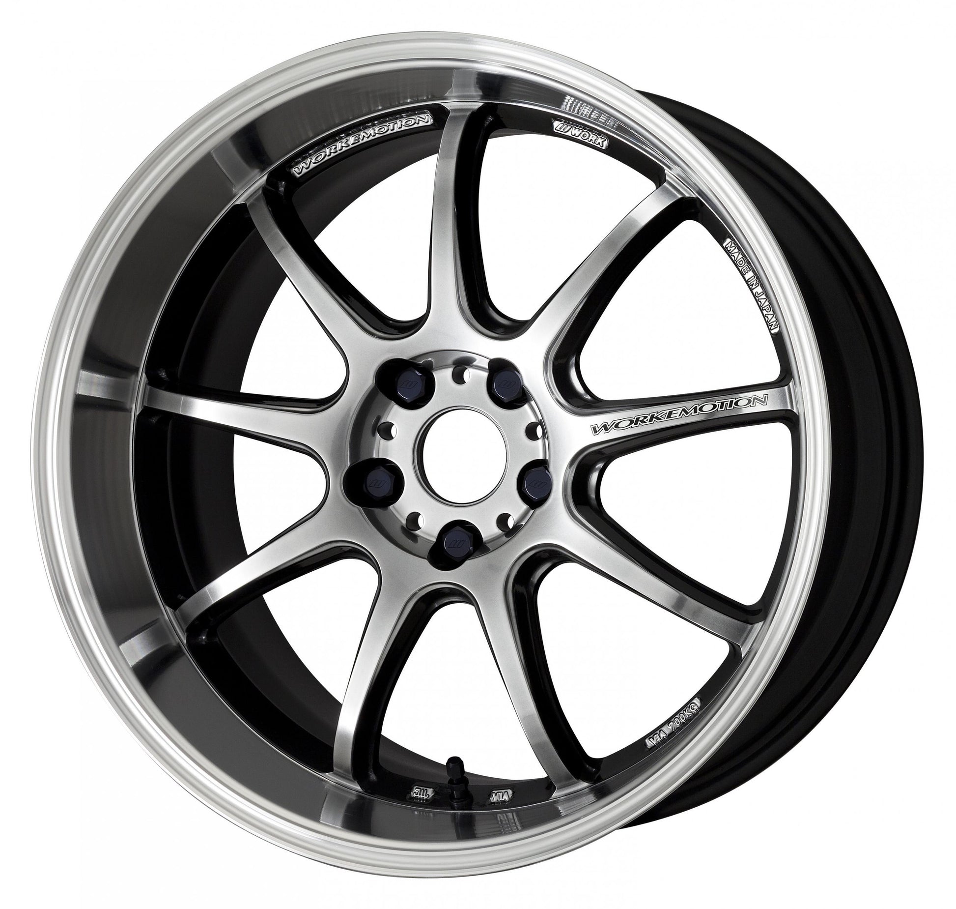 WORK EMOTION D9R SILVER: 18×8.5 +12 5-114.3 - Coastal Auto Performance