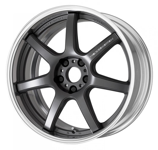 WORK EMOTION T7R 2P MATTE GUNMETAL: 18×8.0 +47 Ldisk 5-114.3 - Coastal Auto Performance