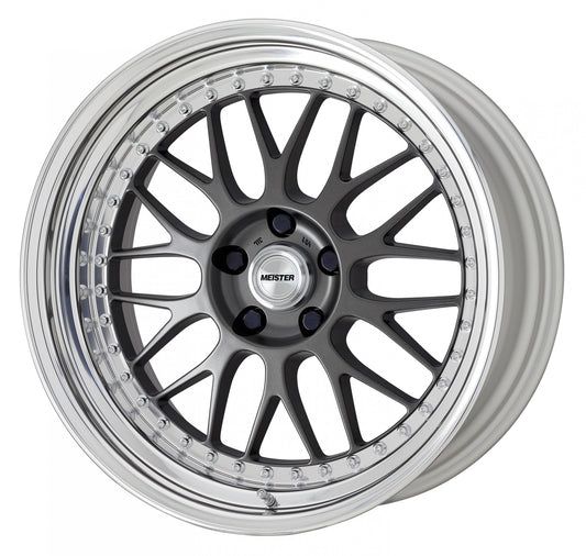 WORK MESITER M1 3P MATTE GUNMETAL: 18×11.0 -2 Rdisk 5-114.3 - Coastal Auto Performance