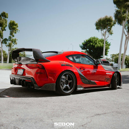 MB-style carbon fiber rear diffuser for 2020-2024 Toyota GR Supra - Coastal Auto Performance