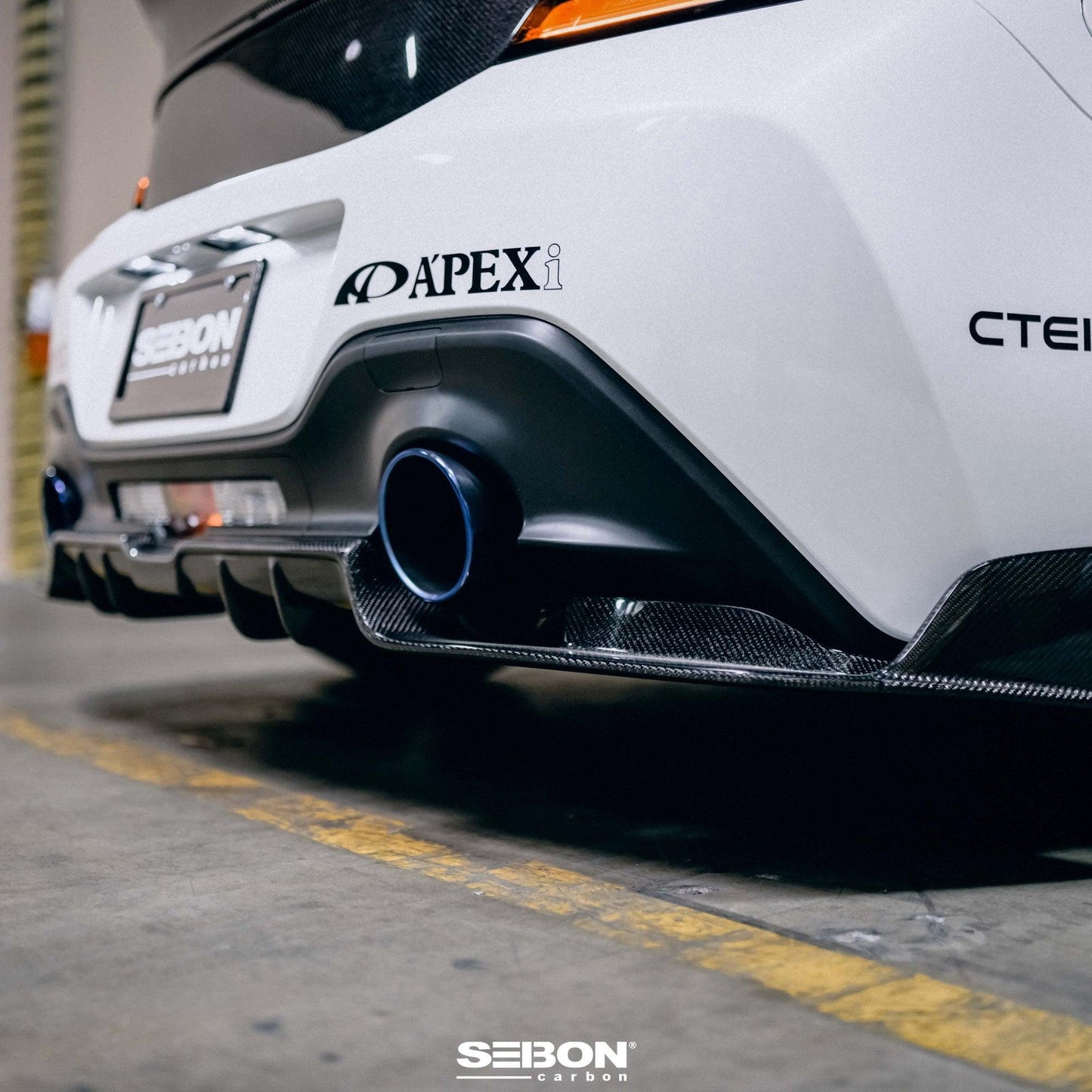 MB-style carbon fiber rear diffuser for 2022-2024 Toyota GR86 / Subaru BRZ - Coastal Auto Performance